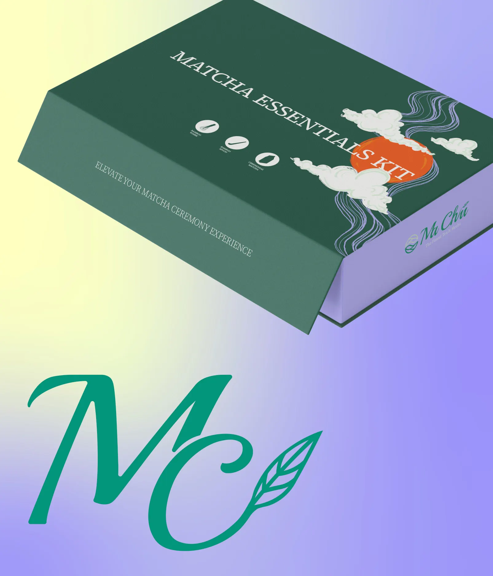 A matcha gift box and the MC monogram